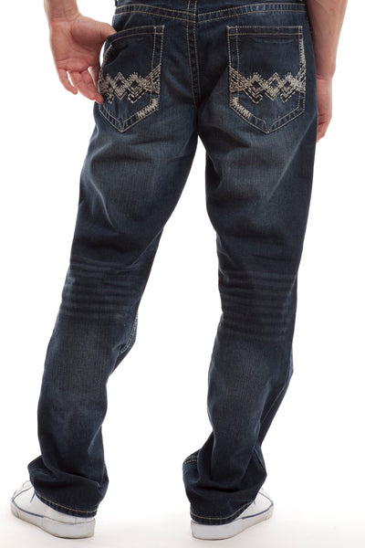 Nero Distressed Jeans 8198 Bordered