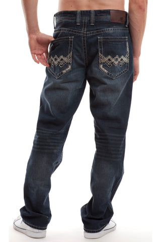 Nero Distressed Jeans 8198 Bordered